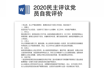 2022中国共产党党员民主评议个人小结