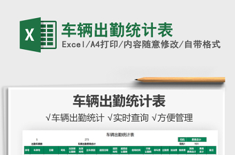 2021車輛出勤統(tǒng)計(jì)表免費(fèi)下載