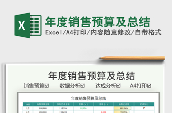 2021年度銷售預(yù)算及總結(jié)免費(fèi)下載