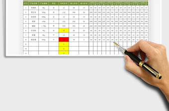 2021周實時庫存統(tǒng)計表免費下載