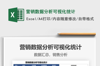 2021營銷數(shù)據(jù)分析可視化統(tǒng)計免費下載