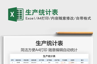 2021生產(chǎn)統(tǒng)計(jì)表免費(fèi)下載