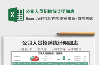2021公司人員招聘統(tǒng)計(jì)明細(xì)表免費(fèi)下載