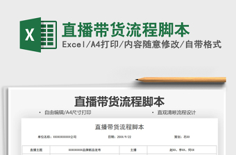 2021直播帶貨流程腳本免費下載