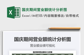 2021國慶期間營業(yè)額統(tǒng)計分析圖免費下載