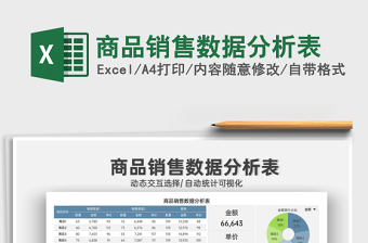 2022商品销售数据分析表格