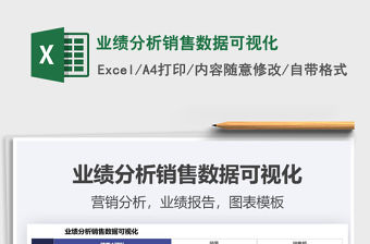 2021業績分析銷售數據可視化免費下載