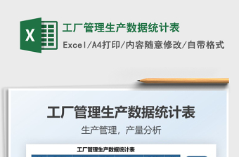 2021工廠管理生產(chǎn)數(shù)據(jù)統(tǒng)計(jì)表免費(fèi)下載