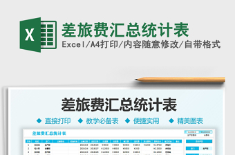 2021差旅費(fèi)匯總統(tǒng)計(jì)表免費(fèi)下載