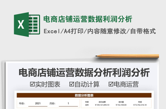 2021電商店鋪運營數(shù)據(jù)利潤分析免費下載