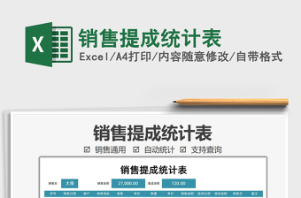 2021銷售提成統(tǒng)計表免費(fèi)下載