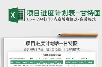 2021項目進(jìn)度計劃表-甘特圖免費下載
