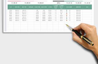 2021车程费用报销明细免费下载