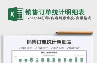 2021銷售訂單統(tǒng)計明細表免費下載