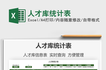 2021人才庫統(tǒng)計(jì)表免費(fèi)下載