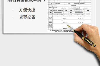 2021項目資金撥款申請書免費下載