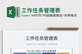 2021工作任務管理表免費下載