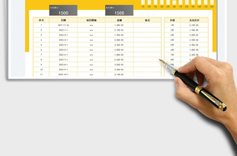 2021费用支出明细统计表免费下载