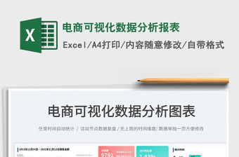 2021電商可視化數據分析報表免費下載