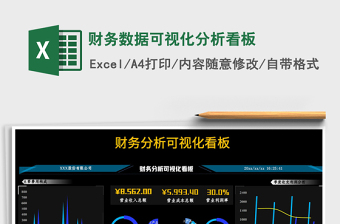 2021财务数据可视化分析看板免费下载