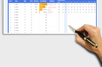 2022每日销售统计表免费下载