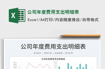 2021公司年度費用支出明細(xì)表免費下載