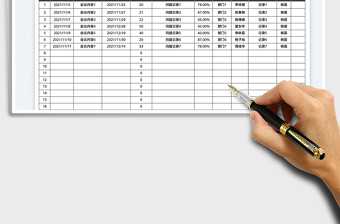 2021各部门工作完成情况记录表免费下载