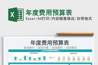 2021年度費用預算表免費下載