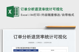 2022訂單分析退貨率統計可視化免費下載