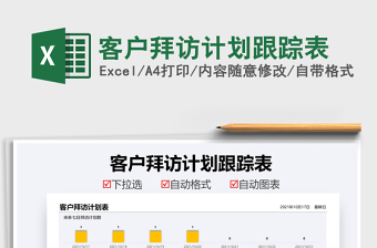 2021客戶拜訪計(jì)劃跟蹤表免費(fèi)下載