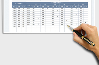 2021房屋租金收取分布统计表免费下载