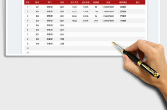 2021黨員會費繳費明細表自動計算可自定義調整免費下載