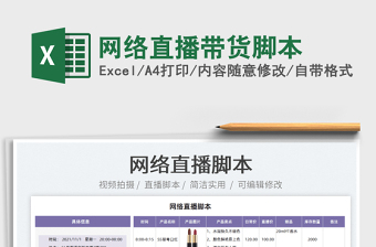 2021網(wǎng)絡(luò)直播帶貨腳本免費下載