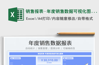 2022銷售報表-年度銷售數據可視化圖表免費下載