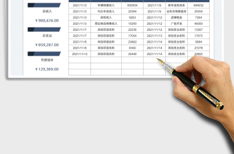 2021財(cái)務(wù)收支日記賬免費(fèi)下載