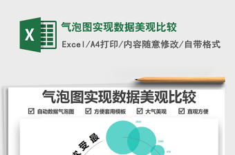 2021氣泡圖實(shí)現(xiàn)數(shù)據(jù)美觀比較免費(fèi)下載