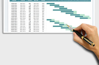 2021項目進度表-甘特圖免費下載