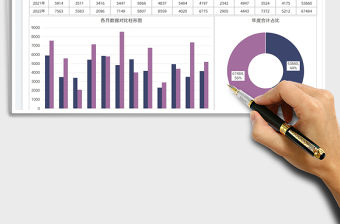 2021年度數(shù)據(jù)對比分析圖表模板免費下載