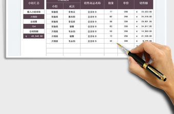 2021銷售業績明細查詢統計表免費下載