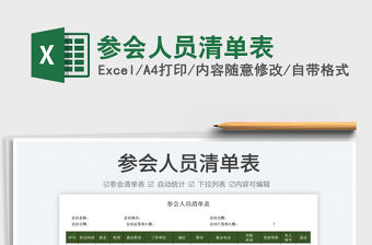 2022參會人員清單表