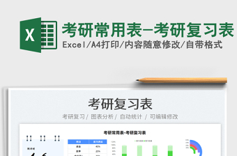 2021考研常用表-考研復(fù)習(xí)表免費(fèi)下載