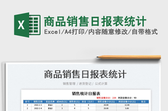 2022便利店商品销售日报表