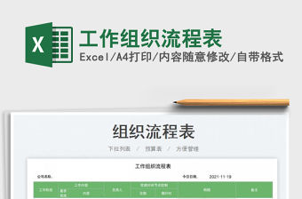 2021工作組織流程表免費下載