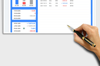 2021個人收支明細(xì)表免費(fèi)下載
