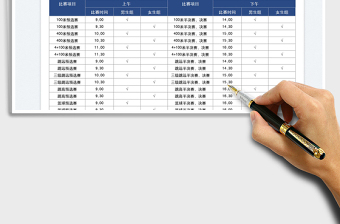 2021学校运动会安排表免费下载