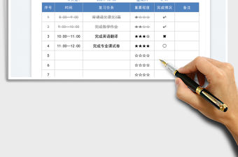 2022每日復(fù)習(xí)任務(wù)清單免費(fèi)下載