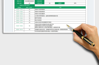 2021家長會議流程記錄表免費下載