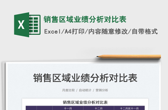 2021銷售區(qū)域業(yè)績(jī)分析對(duì)比表免費(fèi)下載