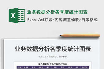 2021業務數據分析各季度統計圖表免費下載