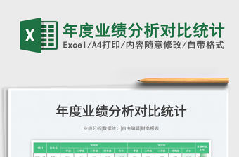 2021年度業(yè)績分析對比統(tǒng)計(jì)免費(fèi)下載